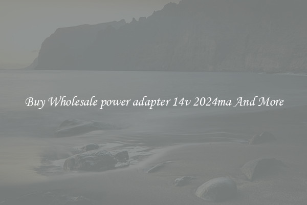 Buy Wholesale power adapter 14v 2024ma And More