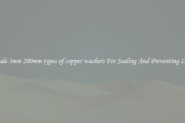 Wholesale 3mm 200mm types of copper washers For Sealing And Preventing Leakages