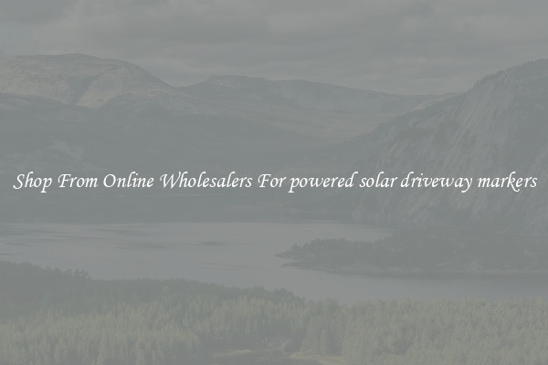 Shop From Online Wholesalers For powered solar driveway markers
