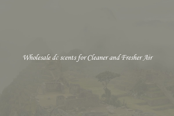 Wholesale dc scents for Cleaner and Fresher Air