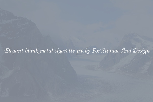 Elegant blank metal cigarette packs For Storage And Design
