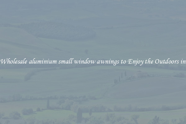 Modern Wholesale aluminium small window awnings to Enjoy the Outdoors in Comfort