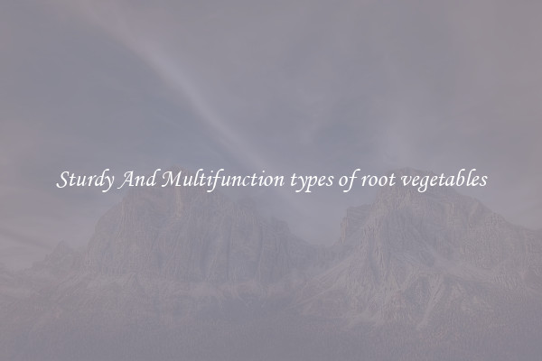 Sturdy And Multifunction types of root vegetables