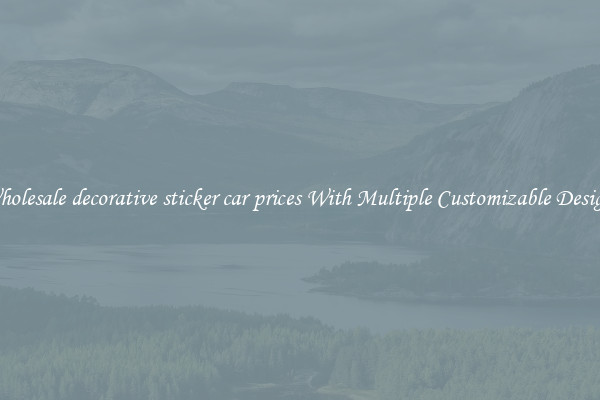 Wholesale decorative sticker car prices With Multiple Customizable Designs