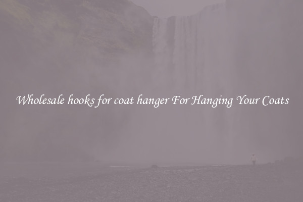 Wholesale hooks for coat hanger For Hanging Your Coats