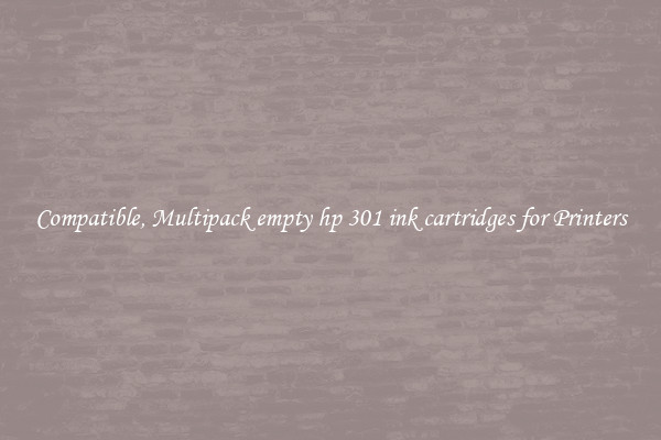 Compatible, Multipack empty hp 301 ink cartridges for Printers
