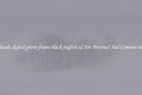 Wholesale digital photo frame black english sd For Personal And Commercial Use