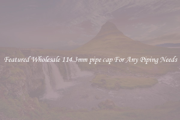 Featured Wholesale 114.3mm pipe cap For Any Piping Needs