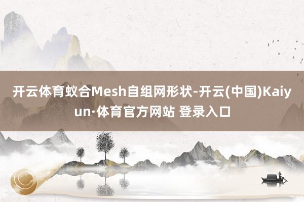 开云体育蚁合Mesh自组网形状-开云(中国)Kaiyun·体育官方网站 登录入口