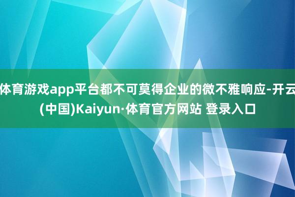 体育游戏app平台都不可莫得企业的微不雅响应-开云(中国)Kaiyun·体育官方网站 登录入口